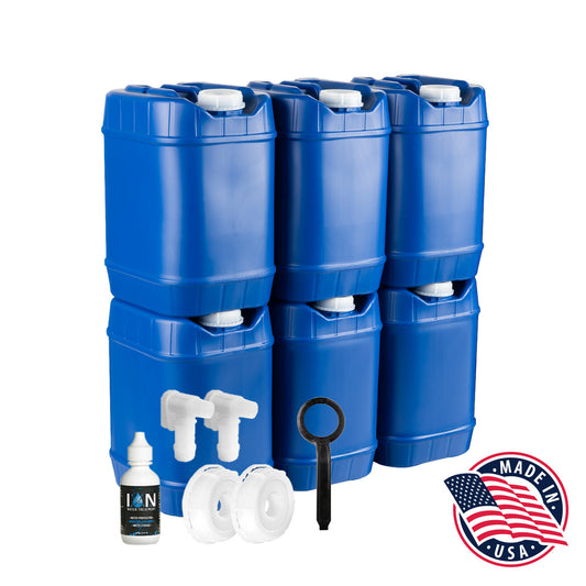 30-Gallon Stackable Water Container Essentials Kit