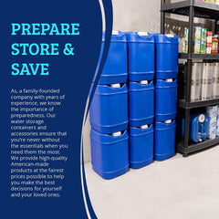 60-Gallon Stackable Water Container Essentials Kit